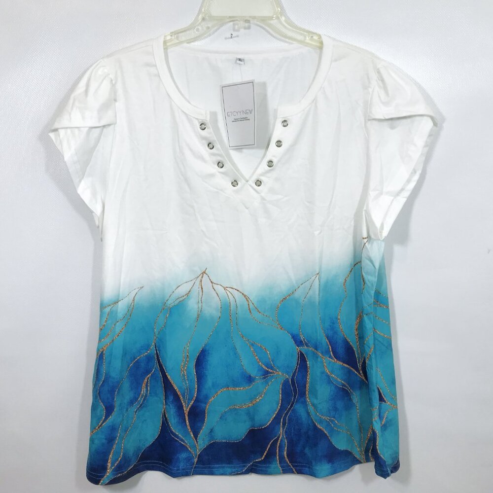 XL Floral Top Multicolor - Picture 4 of 8